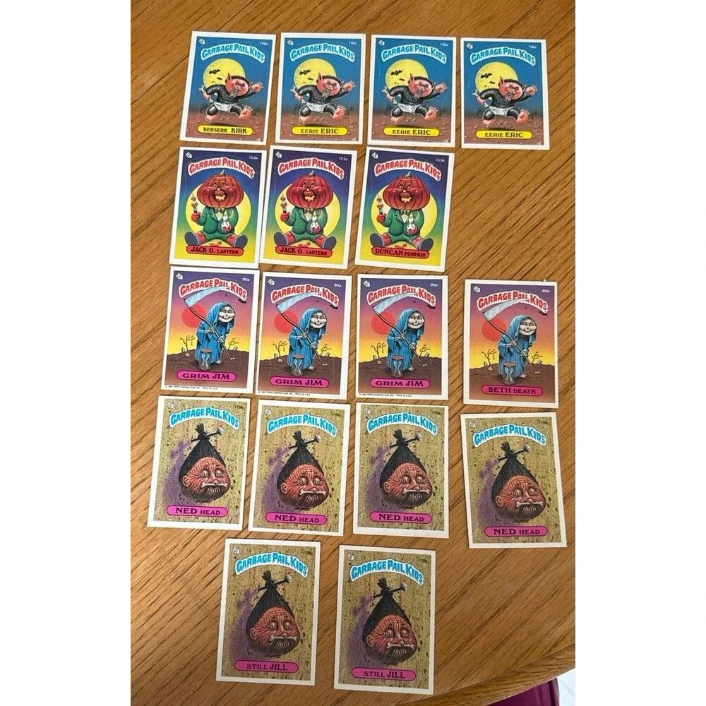 Eric Kirk Duncan Jack Death Jim Ned Jill 1986 Topps GPK Bulk Lot 18 Cards